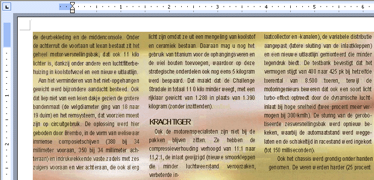 Word file with an image as page background