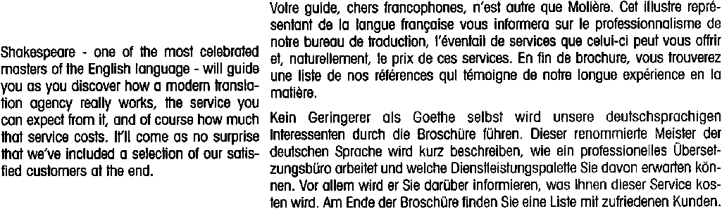 Multilingual document