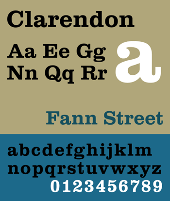 Clarendon typeface