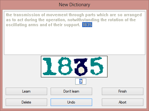 Interactive learning of doubtful character