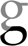 Loop on the letter g