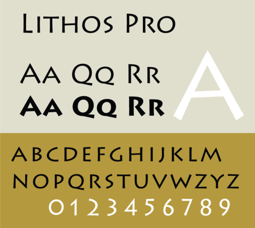 Lithos typeface