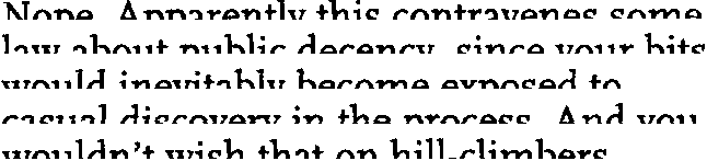 Upper halves of letters