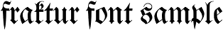 Gothic typeface Fraktur