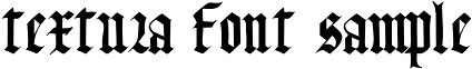 Gothic typeface Textura