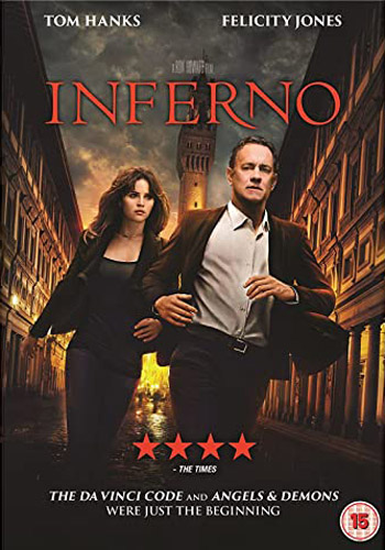 DVD cover of the Ron Howard movie ‘Inferno’
