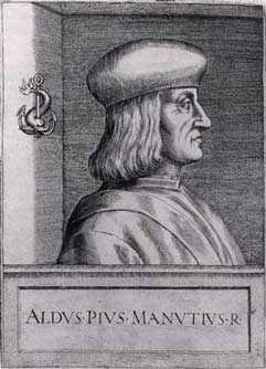Portrait of the Venetian printer Aldus Manutius