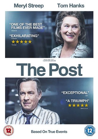 DVD cover of the Steven Spielberg movie ‘The Post’