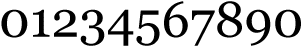 Lowercase, old-style numerals