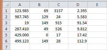 OCRed table in Excel