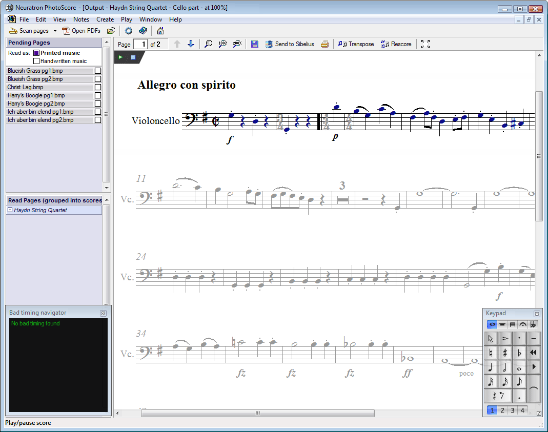 Music OCR - music scanning software